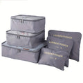 Axyaa 8-Piece Solid Color Travel Packing Cubes Set for Organizing Clothes and Toiletries
