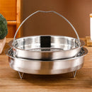 Axyaa Stainless Steel Steamer Basket Rack Handle Instant Pot Accessories