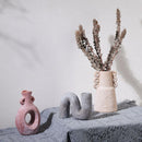 Axyaa Ceramic Crude Pottery Vase - Handcrafted Home Decor and Floral Arrangement Handicraft