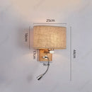 Axyaa LED Wall Lamp with Rotatable Spotlight for Bedroom Reading