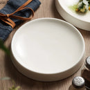 Axya Ceramic Dinner Plate Set - Specialty Round Sushi & Steak Trays