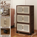 Axyaa Foldable Plastic Wardrobe Cabinet: Extra Large Space Storage Organizer
