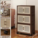 Axyaa Foldable Plastic Wardrobe Cabinet: Extra Large Space Storage Organizer