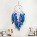Axyaa Five-ring Tree of Life Dream Catcher with Natural Feathers