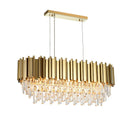 Axyaa Art Deco Crystal Tier Chandelier for Dinning Room