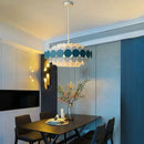 Axyaa Modern LED Colorful Chandelier for Dining Room and Bedroom