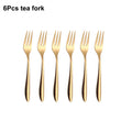 Axyaa Gold Stainless Steel Cutlery Set - Knife Fork Spoon Flatware