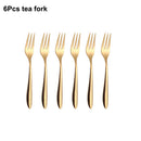 Axyaa Gold Stainless Steel Cutlery Set - Knife Fork Spoon Flatware
