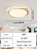 Axyaa Smart LED Ceiling Fan Light: Modern Round Design, Bedroom, Bladeless