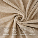 Axyaa Chenille Knit Throw Blanket with Fringe Tassels
