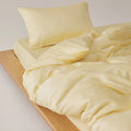 Axyaa Soft Lyocell Queen Bedding Set with Sheets, Natural Plant Fiber Quilt Cover