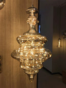 Axyaa Luxury Crystal Glass Chandelier for Dining, Bedroom, Living Room