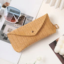 Axyaa Straw Woven Sunglasses Box: Fashionable & Pressure-resistant Glasses Storage