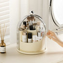 Axyaa 360 Rotating Makeup Organizer with Lid - Cosmetic & Skincare Storage Container