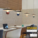 Axyaa LED Pendant Light: Colourful Ceiling Chandelier for Kitchen, Dining Room, Bedroom