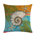 Axyaa Starfish Conch Linen Pillowcase 45*45cm