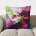 Colorful Abstract Pattern Pillow Cover for Sofa, Bedroom & Car - Axyaa