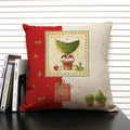 Axyaa Merry Christmas 45x45CM Cushion Cover for Home Decor