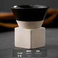 Axyaa Hand-Painted Ceramic Espresso Coffee Cup Set with Base.