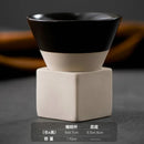 Axyaa Hand-Painted Ceramic Espresso Coffee Cup Set with Base.