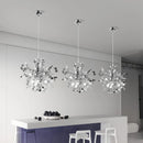 Modern LED Stainless Steel Pendant Light for Home Decor, Bedroom, Dining Room by Axyaa