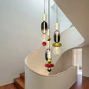 Axyaa Glass Led Pendant Chandelier for Restaurant Living Room Decor