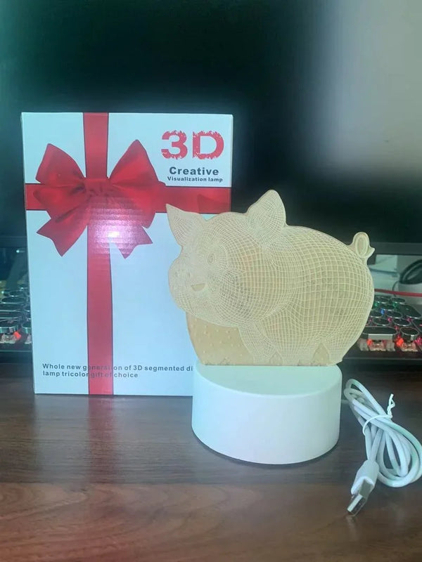 Axyaa Love 3D Acrylic LED Night Light Table Lamp