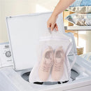 Axyaa Sneaker Dryer Bag - Shoe Net with Elastic Straps, White, 15.5"x15.5"