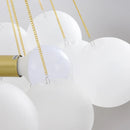 Axyaa Scandinavian Glass Ball Chandelier Pendant Light with E27 Bulb