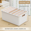 Axyaa Clothing Organizer Box with Grids for Wardrobe, Jeans, Trousers, Pants, Sweaters