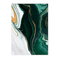 Green Marble Abstract Canvas Wall Art by Axyaa - Modern Nordic Home Decor