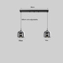 Axyaa Smoky Glass LED Pendant Light 8W - Modern Nordic Style for Bedroom, Dinning, Living Room