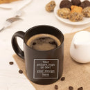 Axyaa Black Ceramic Coffee Mug with Lid, Spoon | 350ml Custom Logo Pictures Cup
