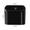 Axyaa Car Clamshell Trash Organizer: Convenient Universal Storage Box for Vehicle Garbage