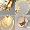 Axyaa Bubble Crystal Pendant Lights: Nordic LED Hanging Lamps for Indoor Lighting