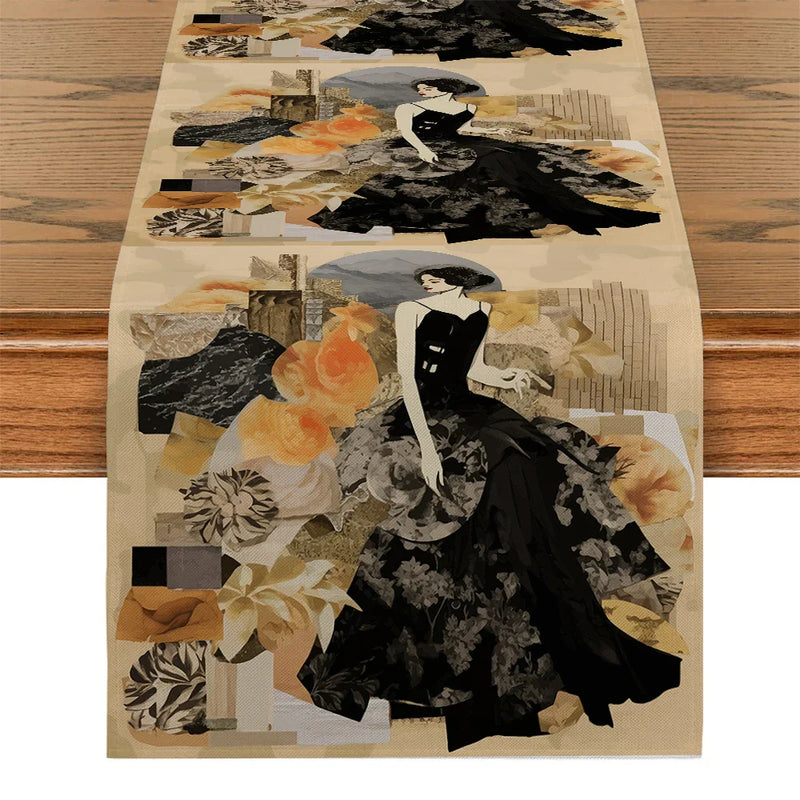 Axyaa Geometric Table Runner - Wedding Dining Coffee Decor Runners