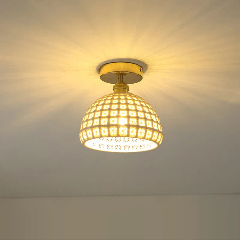 Axyaa Glass Pendant Ceiling Lamp for Home Decor Lighting