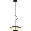 Axyaa Wood Grain Black Pendant Lights for Dining Room and Kitchen
