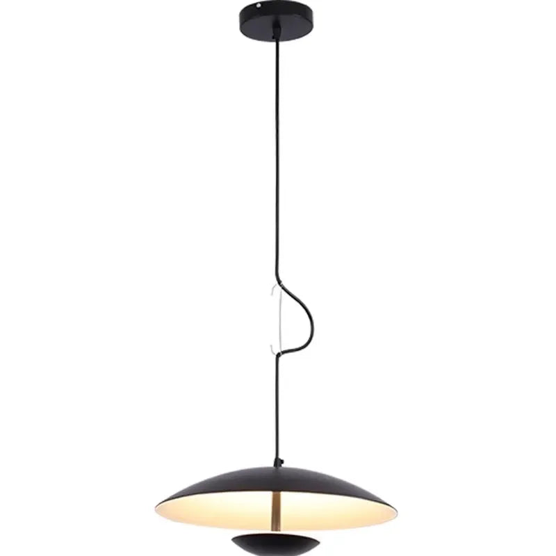 Axyaa Wood Grain Black Pendant Lights for Dining Room and Kitchen