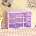 Axyaa 9-Grid Transparent Organizer Box for Student Desks & Walls