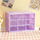 Axyaa 9-Grid Transparent Organizer Box for Student Desks & Walls