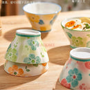 Axyaa Bamboo Hat Bowls: Ceramic & Colored Tableware Set