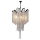 Axyaa Wave Tassel Chandelier: Nordic Minimalist Luxury for Art Study and Bedroom