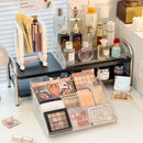 Axyaa Acrylic Cosmetic & Perfume Organizer - Clear Makeup & Eyeshadow Palette Display Stand