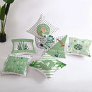 Axyaa Giraffe Pattern Summer Pillowcase for Home Decor - Plant Inspired