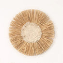 Axyaa Nordic Handmade Straw Wall Decoration, Scandinavian Rattan Hanging Decor