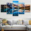 Nurture Landscape Canvas Print by Axyaa - Mountain Reflection, Lake Scene