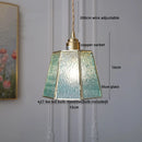 Axyaa Glass Copper Pendant Lamp for Modern Home Decor and Lighting