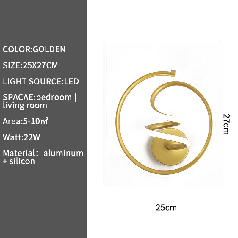 Axyaa LED Wall Lamp for Bedroom Living Room Staircase Home Lighting