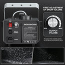 Axyaa 1000W Wireless Remote Snow Machine for Wedding Party Christmas Event Stage